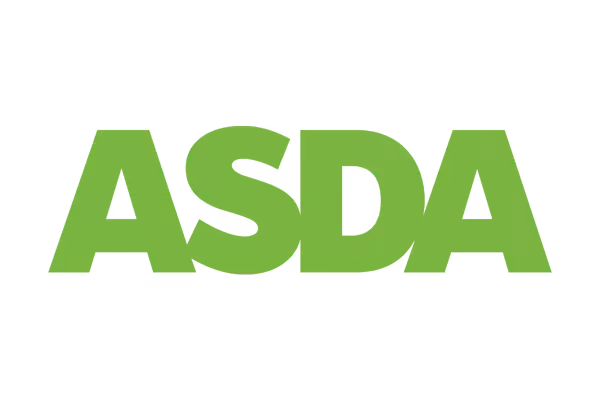 Asda logo - grass green caps text